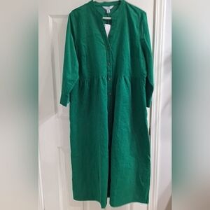 New Croft‎ & Barrow Dress Emerald Green Size 1X Holiday Christmas